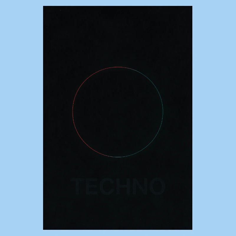 Techno in neon light