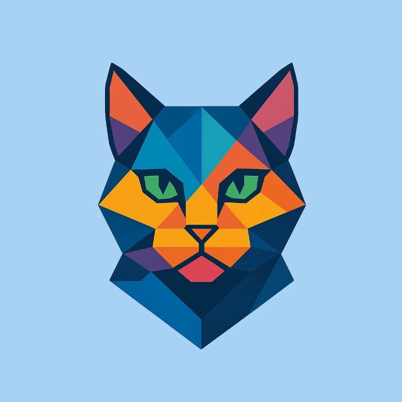 Chat | Tête de chat Impression / Impression / Design