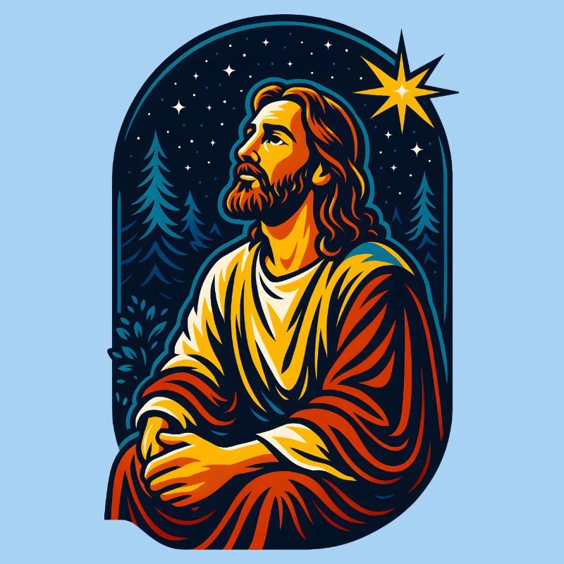 Le Christ dans la forêt étoilée, Jésus