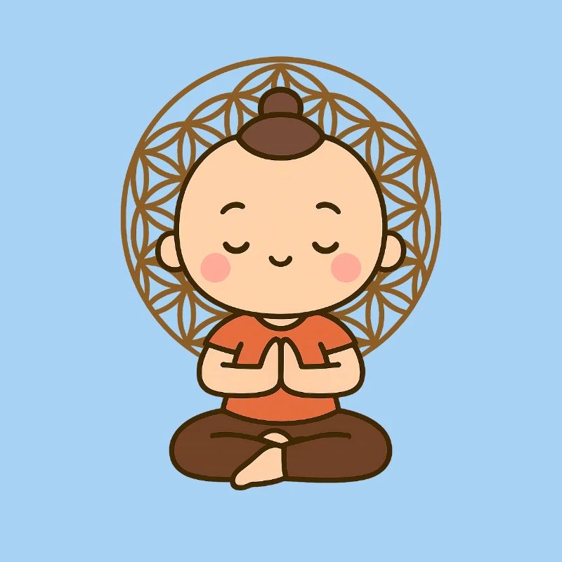 Meditation vor Lebensblume 