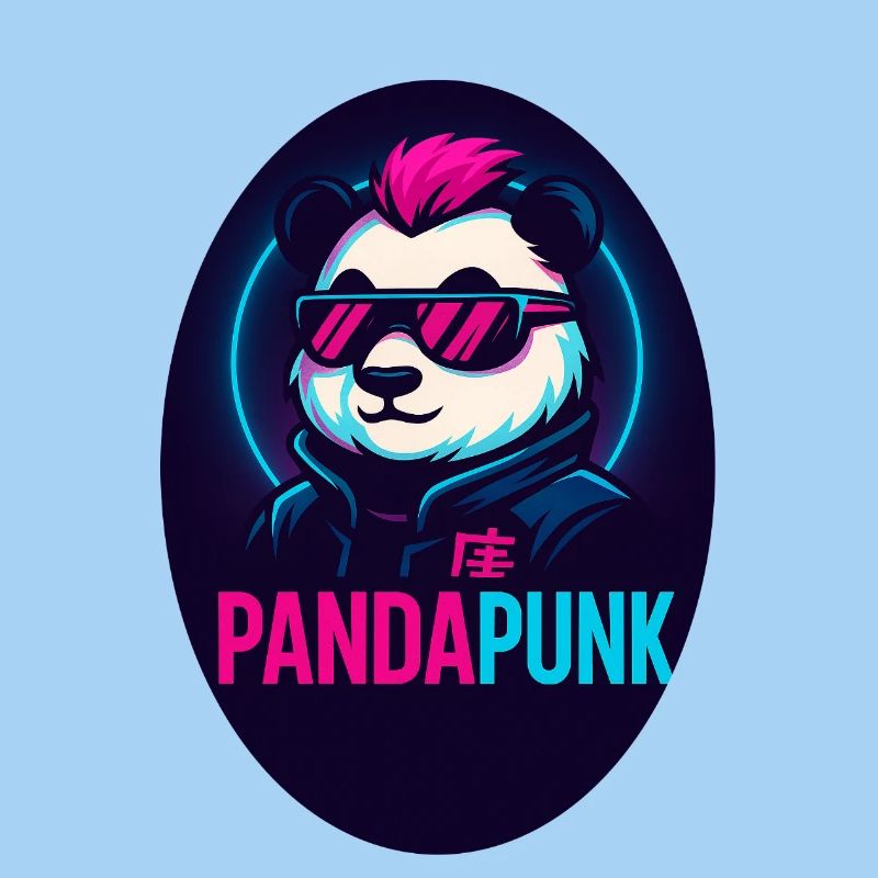 PandaPunk Neon Cyber Panda