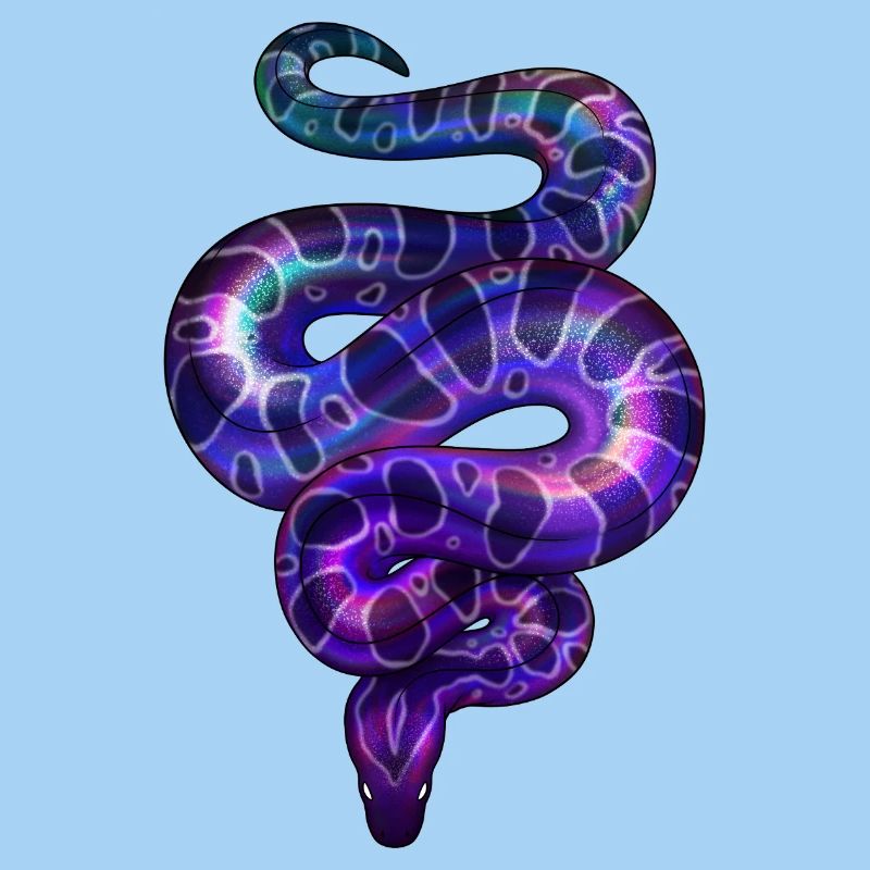 Neon Schlange Violett