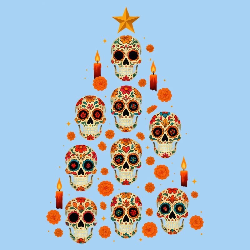 Sugar Skull Christmas Tree Design