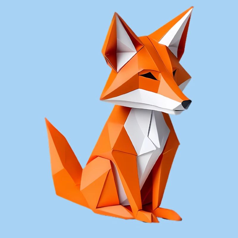 Polygon Fox Illustration