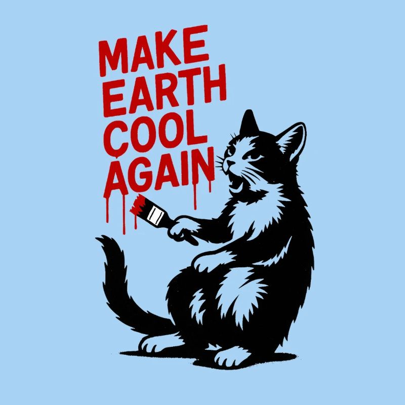 Make Earth Cool Again Wolf Print