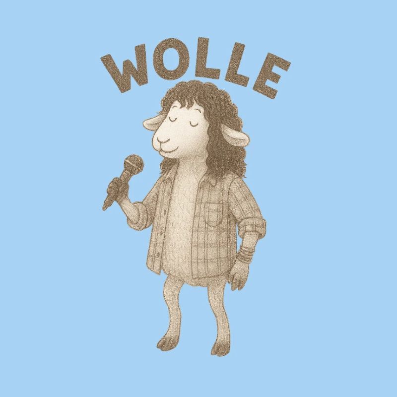 Wolle Schaf mit Mikrofon