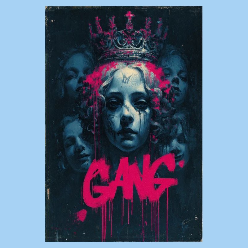 Neon Queen Graffiti Crown