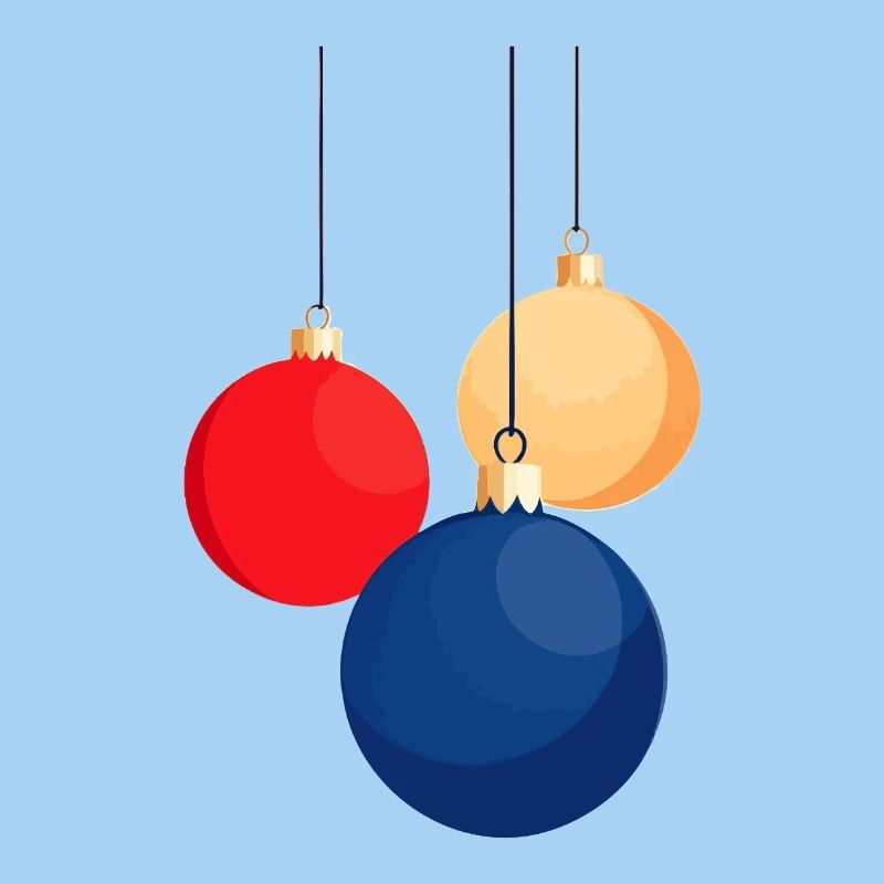 Weihnachtskugeln aufhängen