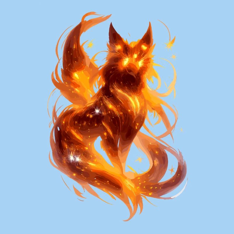 Feuerfuchs im Sternenfluss