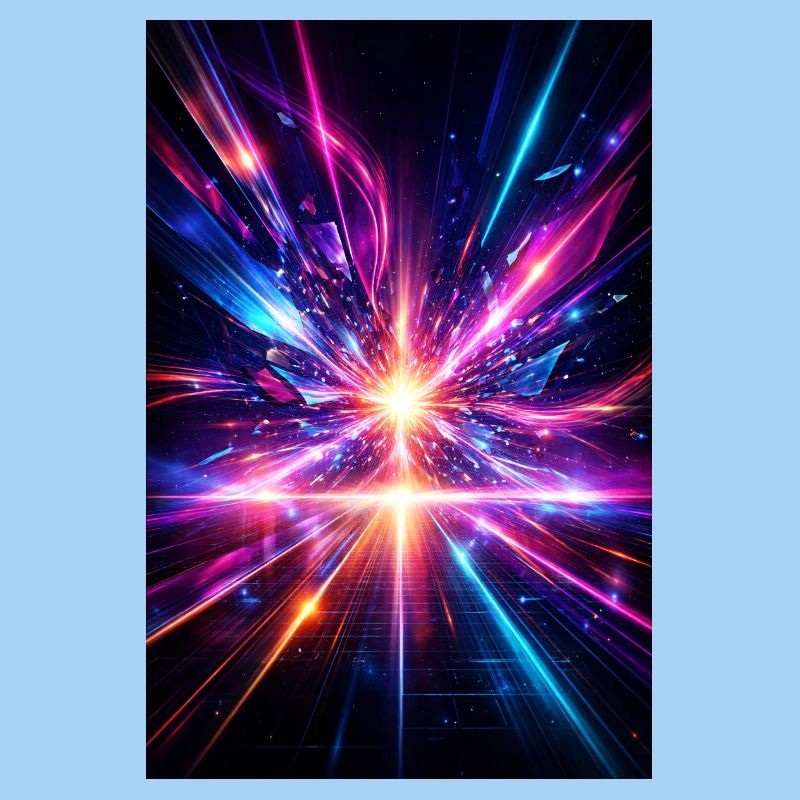 Neon Rays Explosion