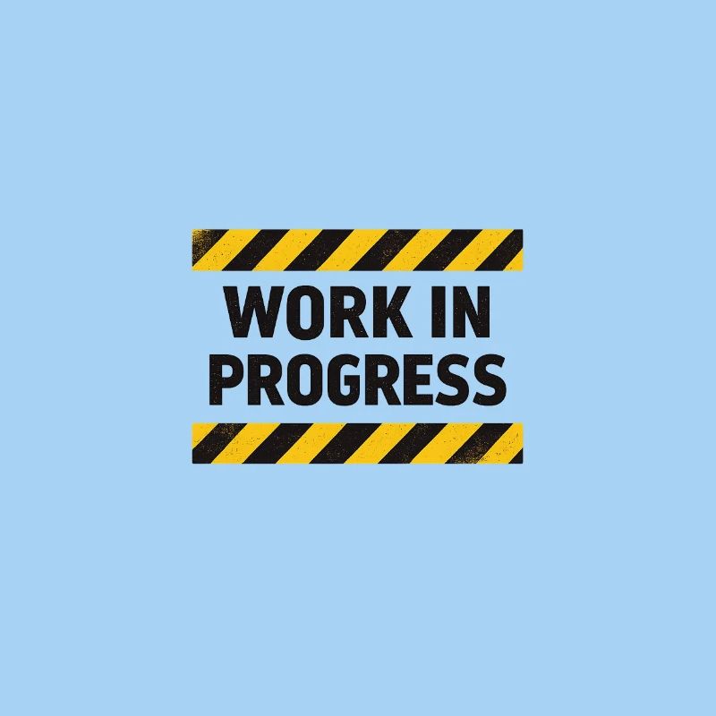Progress in progress – warning tape