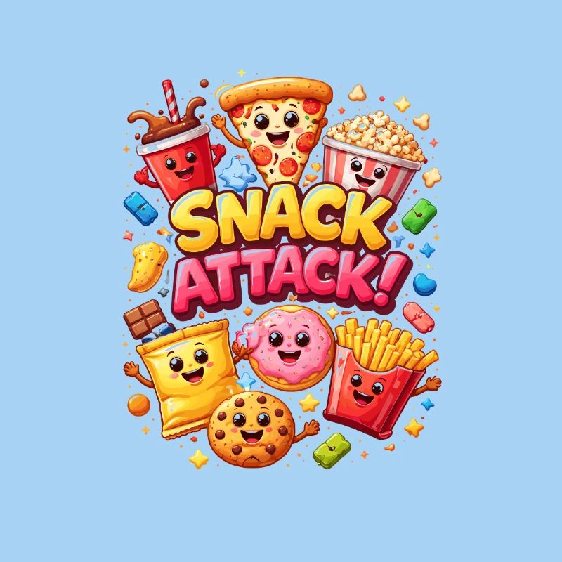 Snack Attack! Bunte Snack-Helden