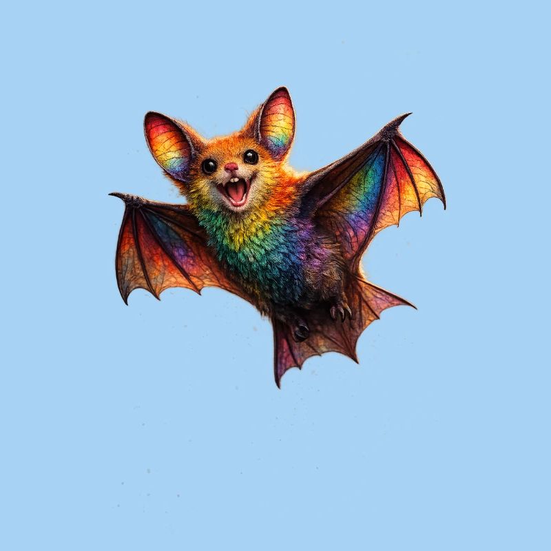 Regenbogenfledermaus Nachtwesen