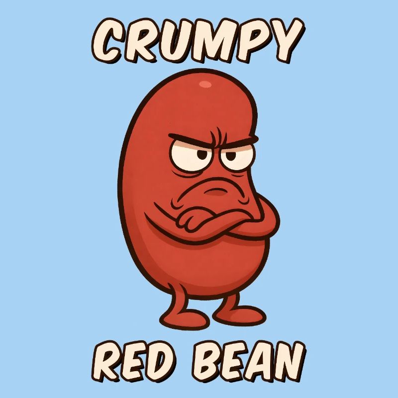 Grim Red Bean Figurine