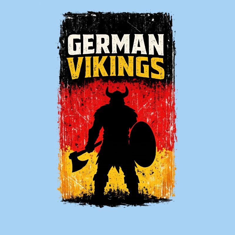 German Vikings – Viking Warrior Germany Flag 