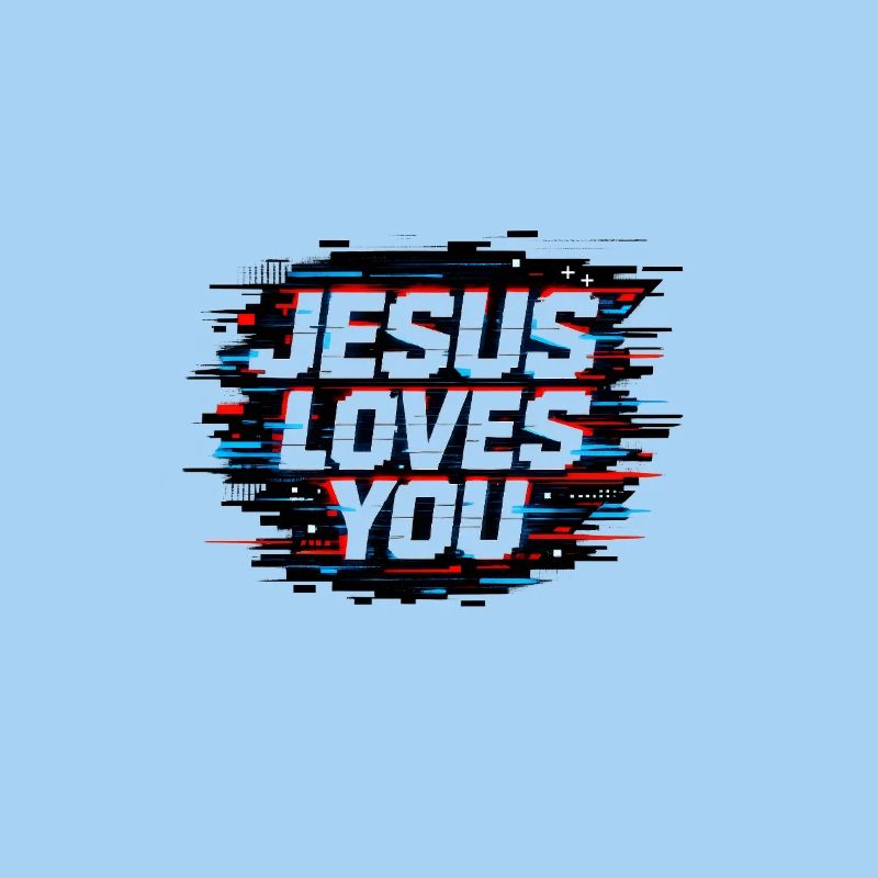 Jesus liebt dich Glitch