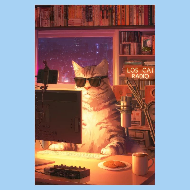 Cat Stream Neon Studio