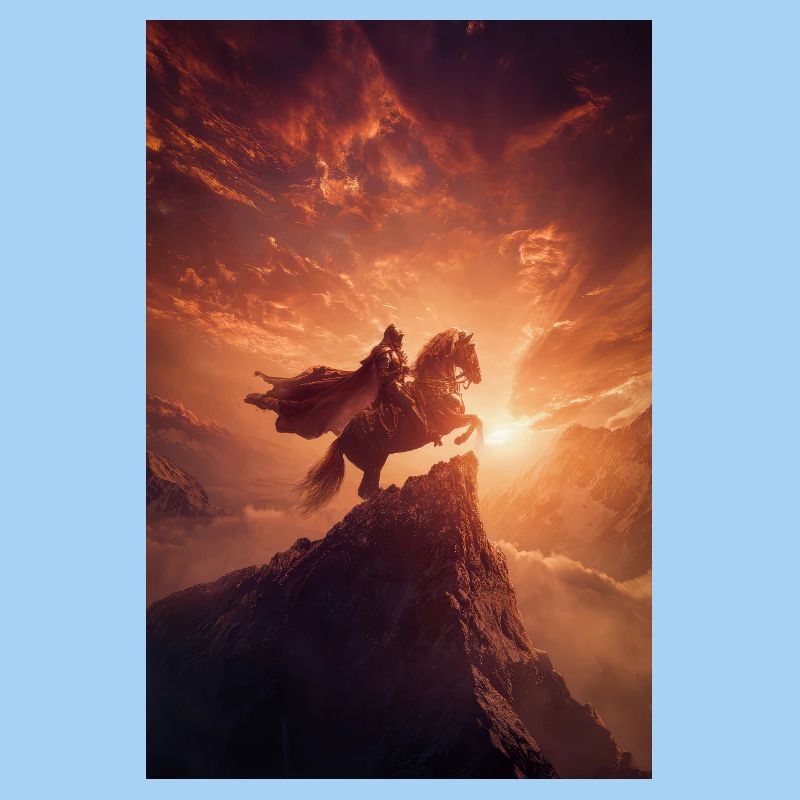 Cavalier de l’Aube sur la Crête