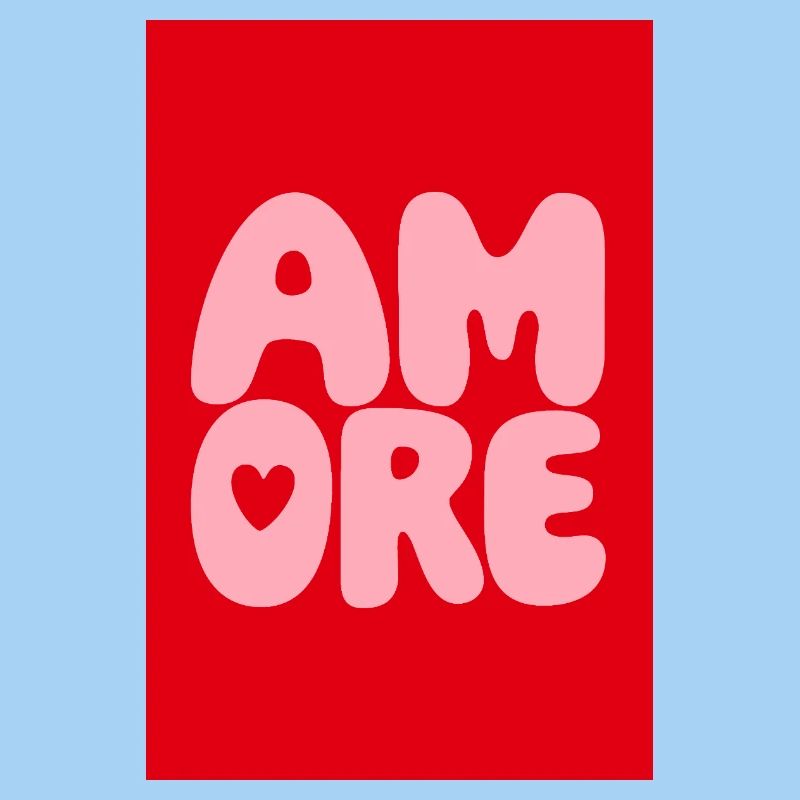 Amore Retro Bubblenschrift
