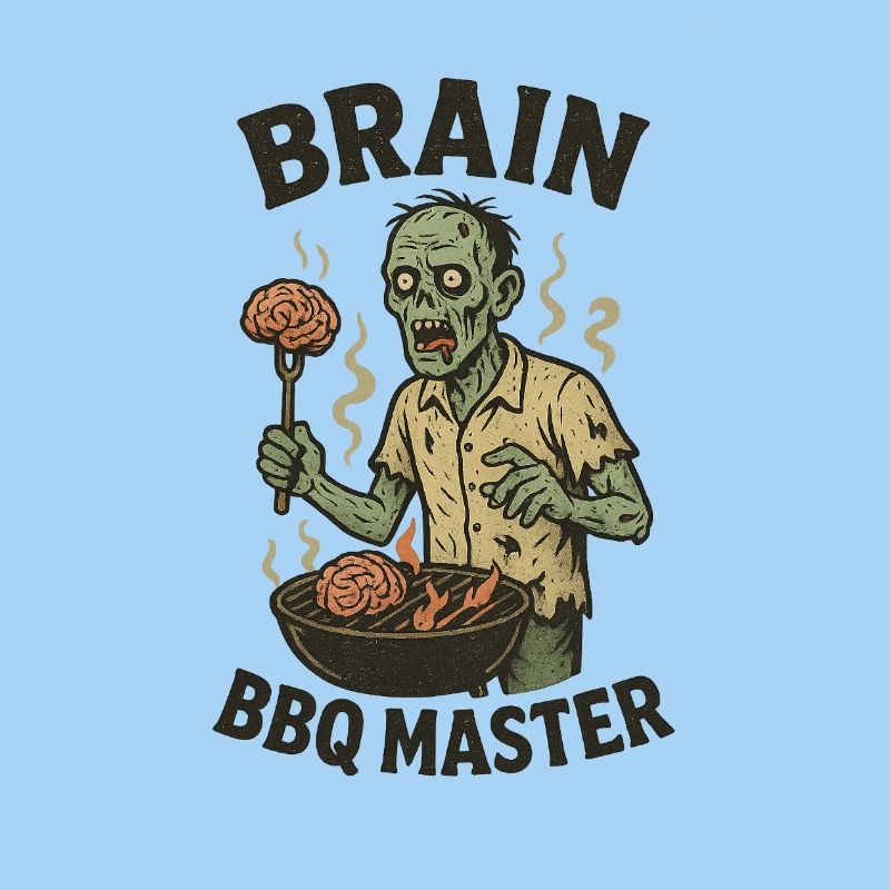 Zombie Grill Master Brain BBQ