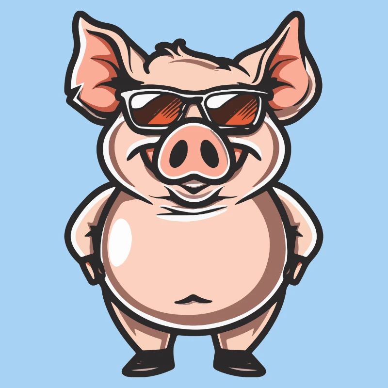 Cochon Bande dessinée cool