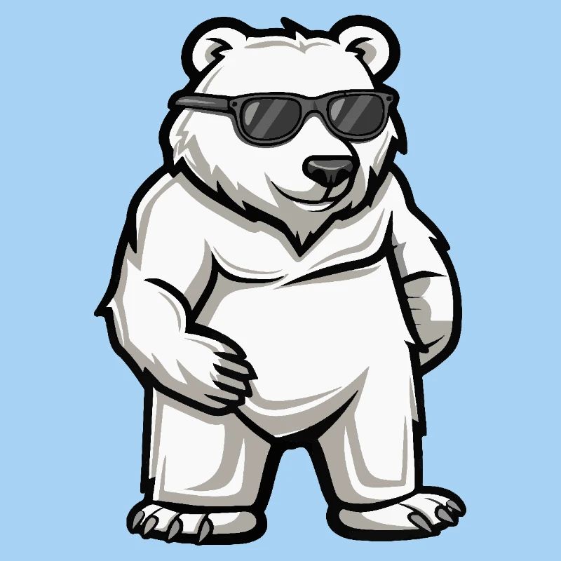 Eisbär Cool Comic