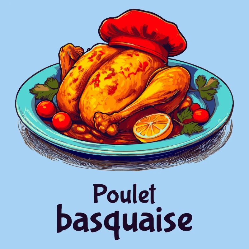 Poulet Basquaise - Dark Text