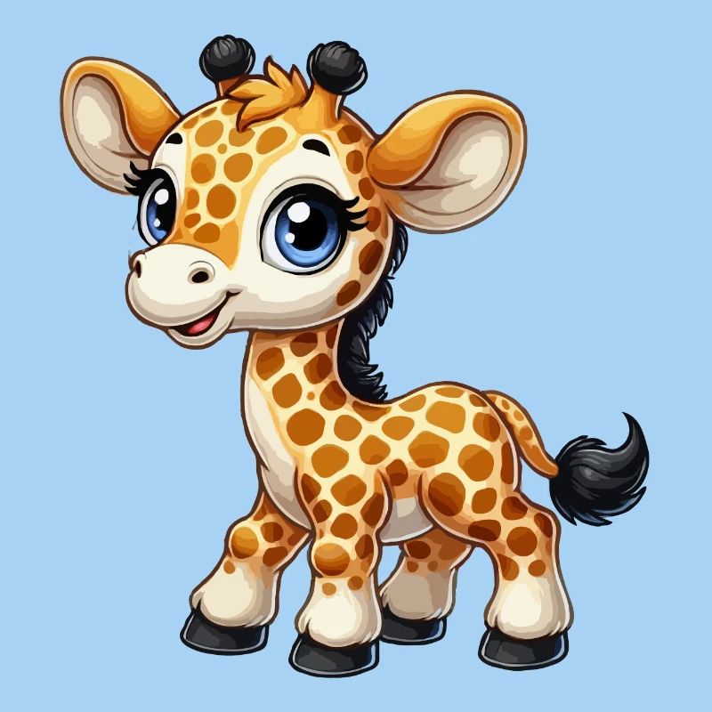 Mädchen Giraffe