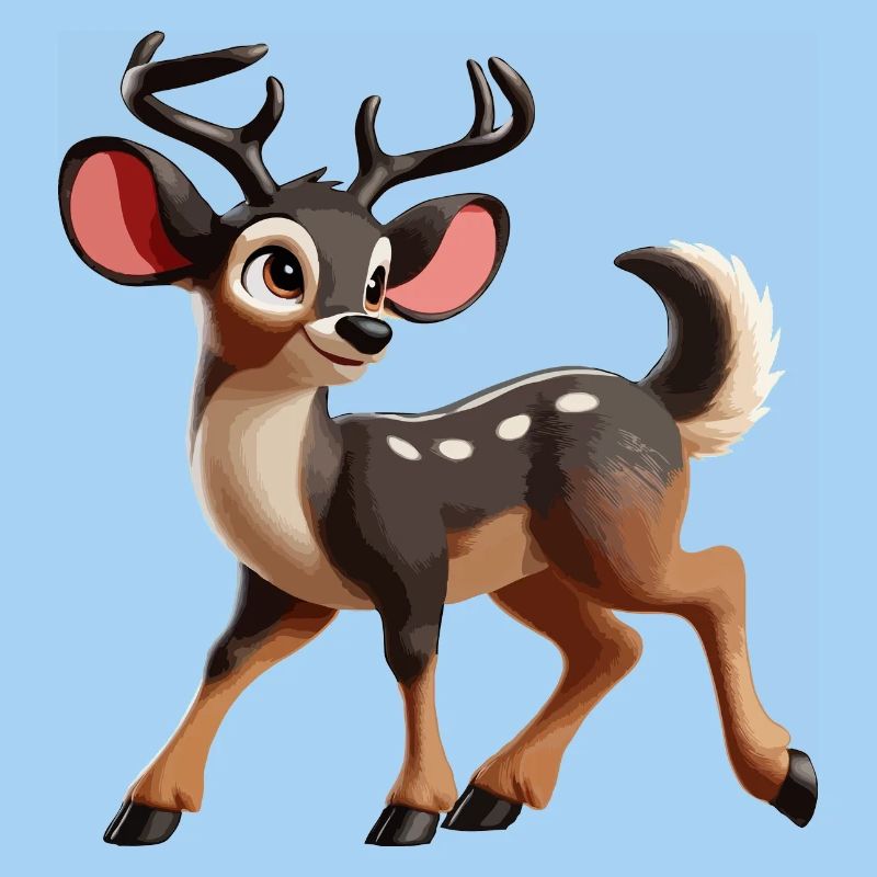 Rothirsch Cervus elaphus juvenil