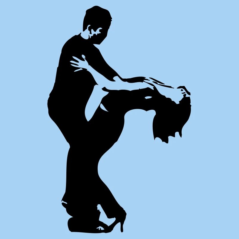 brazilian zouk dancing couple - cambre