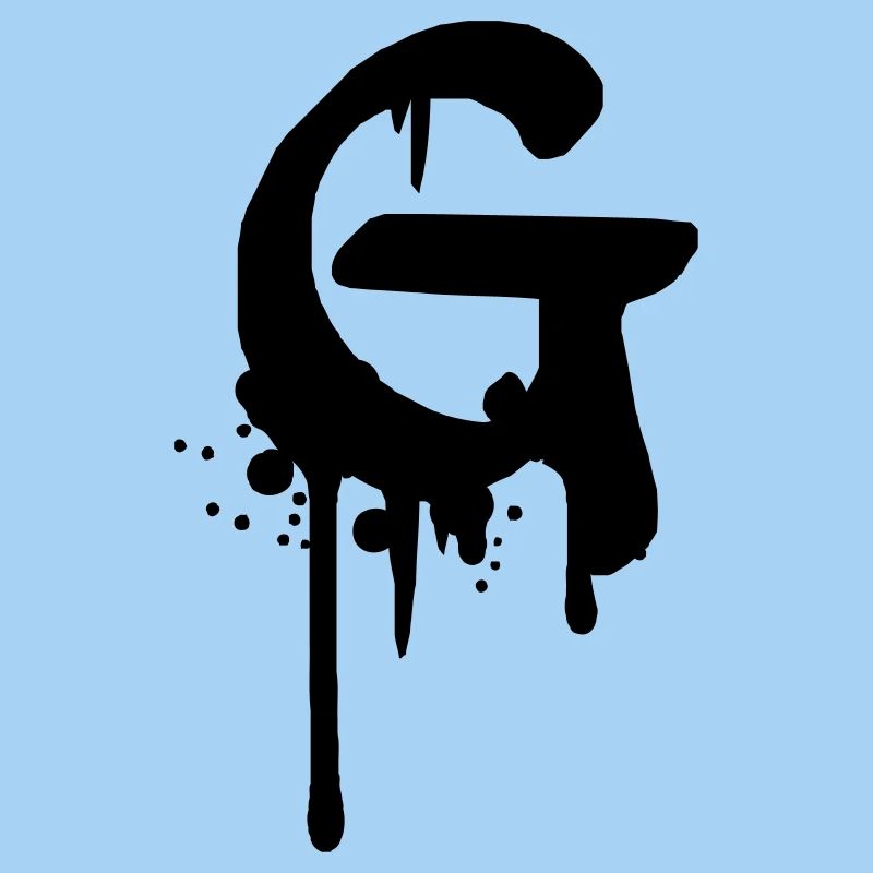 Graffiti G tombe Farbklex spray