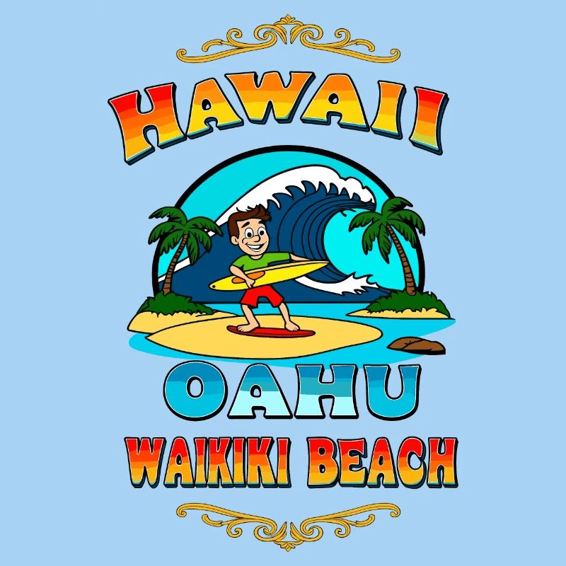 Surfeur d’Hawaï