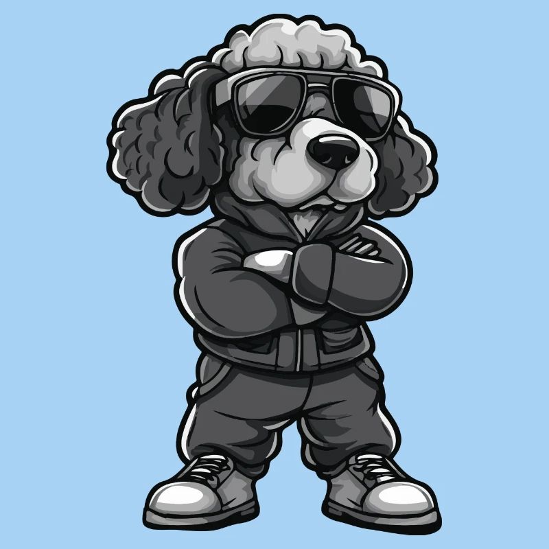 pudel hund comic