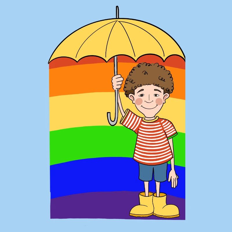 Regenbogen Mann