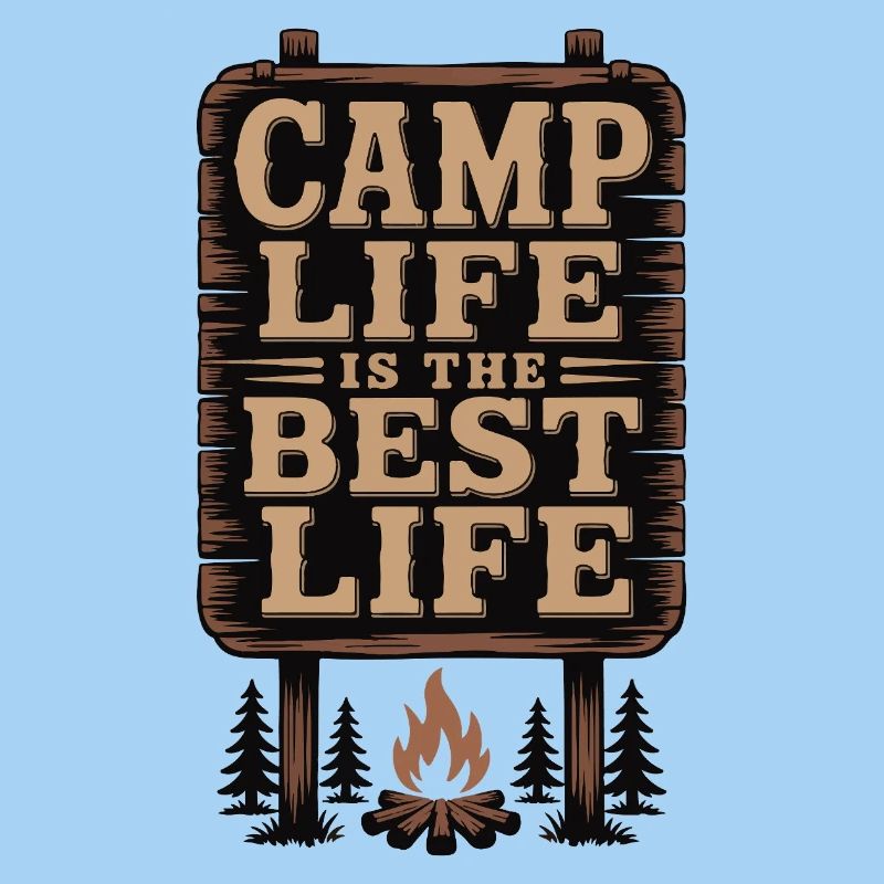 Das Camp-Leben ist das beste Leben