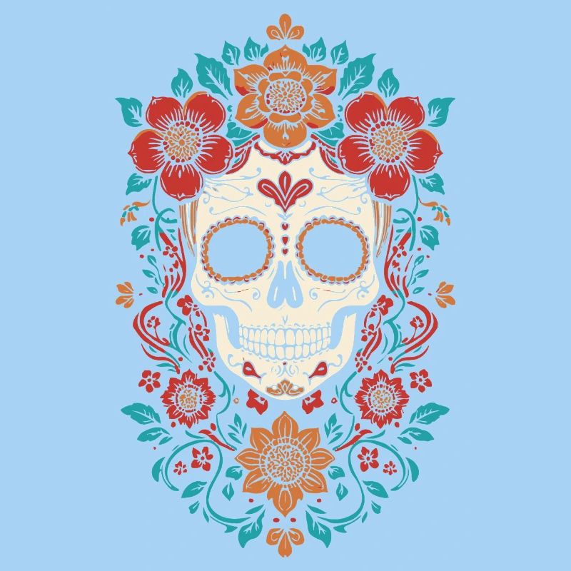 Sugar Skull Floral Crown