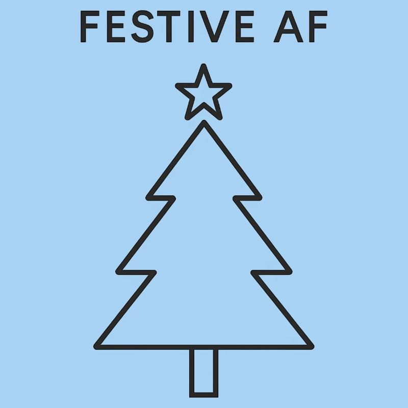 Minimalistischer Weihnachtsbaum