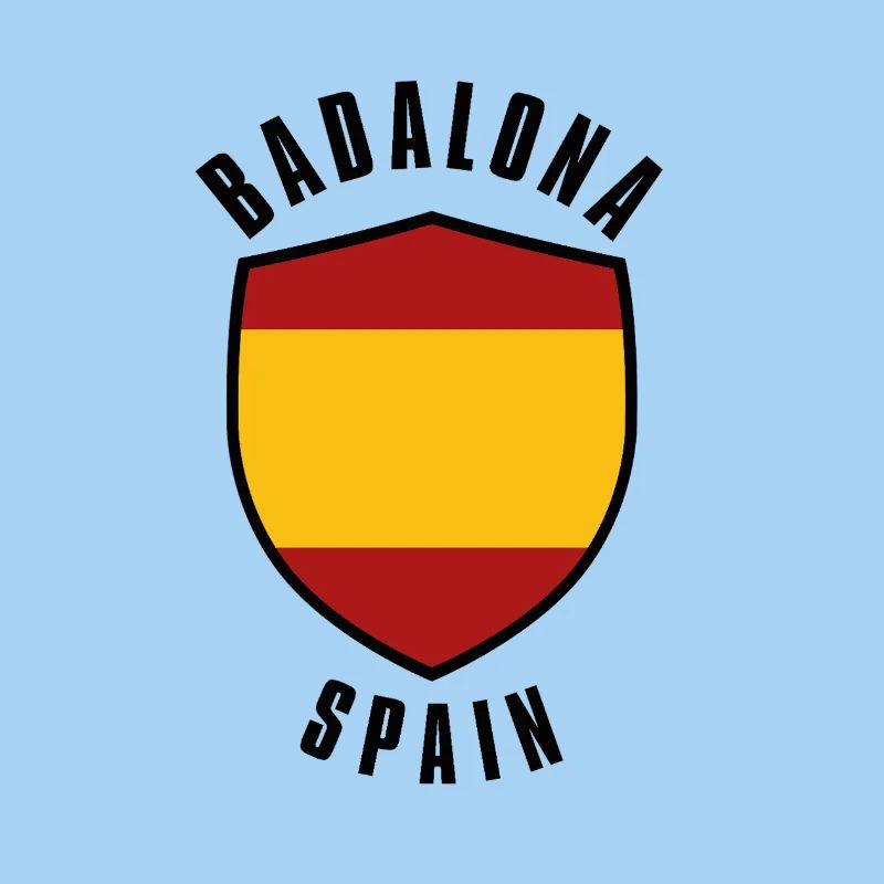 Blason du drapeau espagnol dans une palette de couleurs rouge-jaune