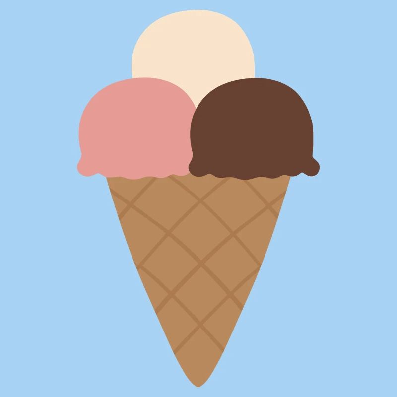 Cornet de crème Triple Scoop