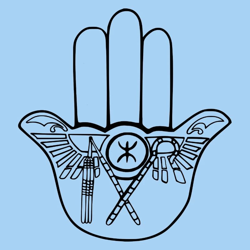 Morocco - Morocco Amazigh Hamsa Hand