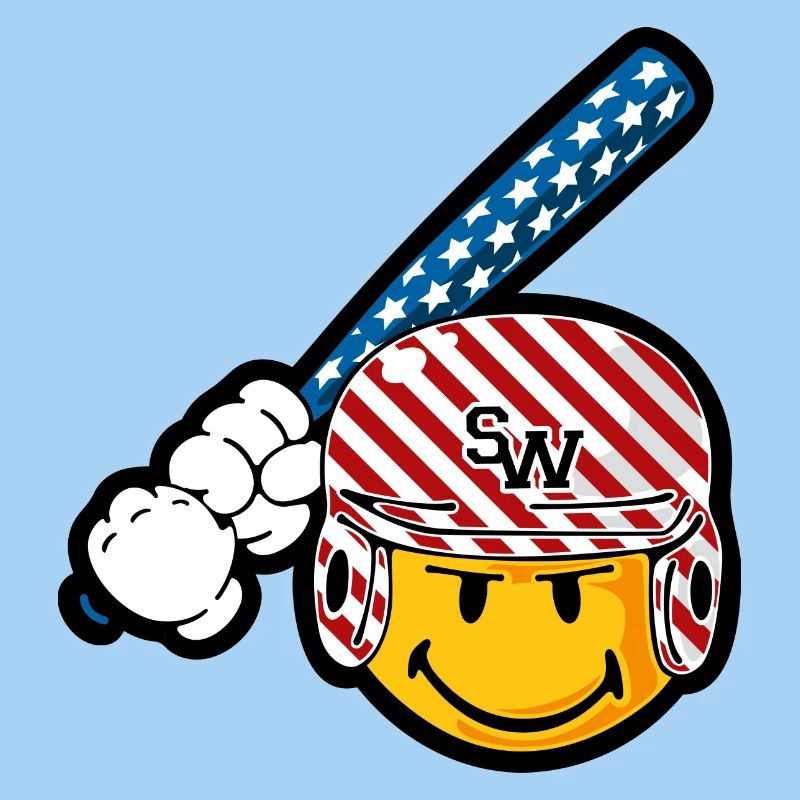 Smiley Baseball Batsman
