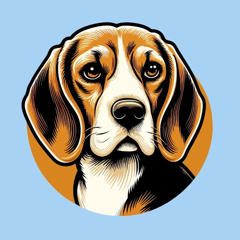 Beagle Dog Head