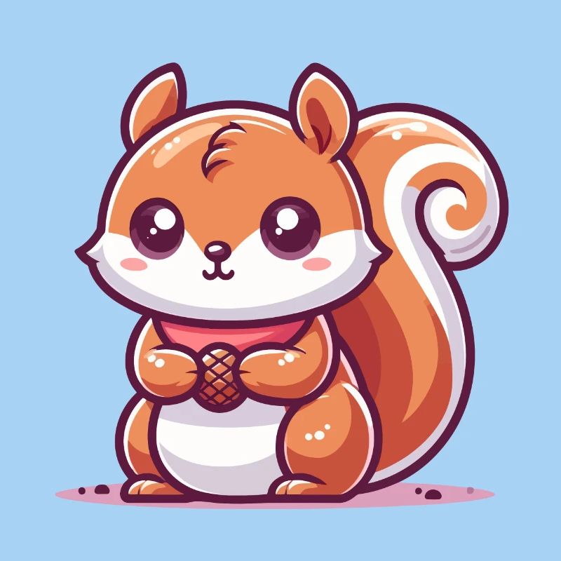Squirrel with a seed