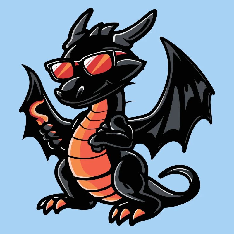 Drache Comic Cool