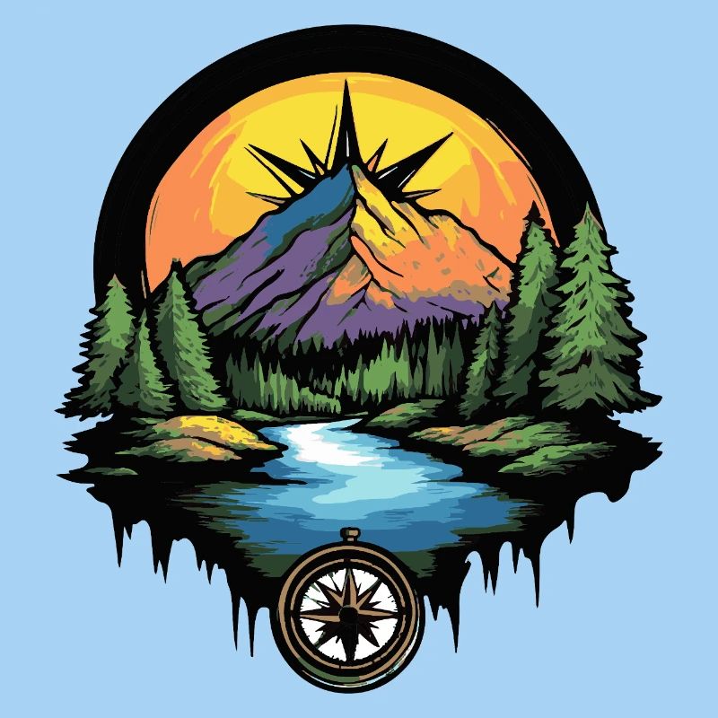 Berge Kompass