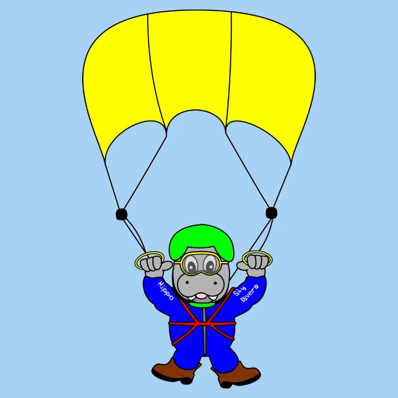 parachute skydiving parachuting skydiver