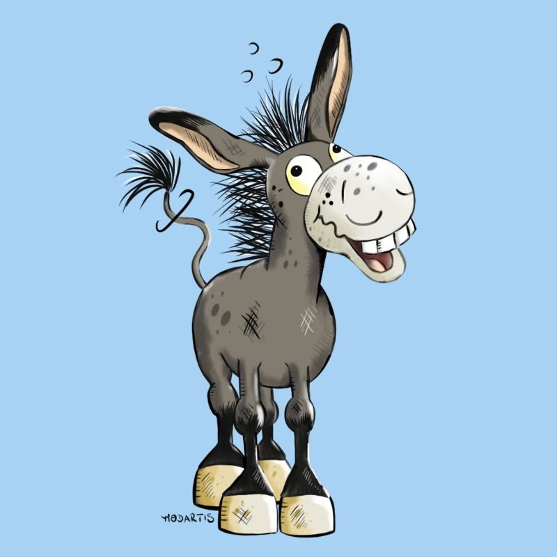 Witziger Esel