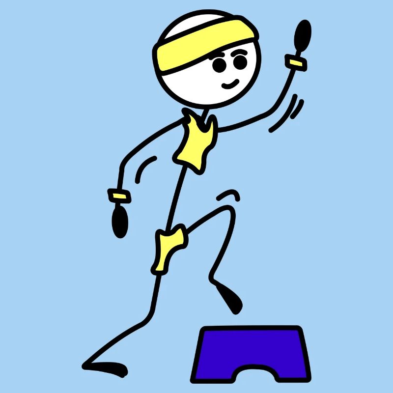 Schritte oder Aerobic Mädchen Trainingsübung
