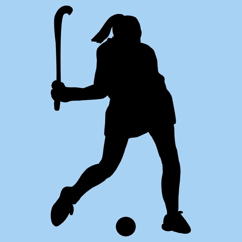 Hockey player shadow image