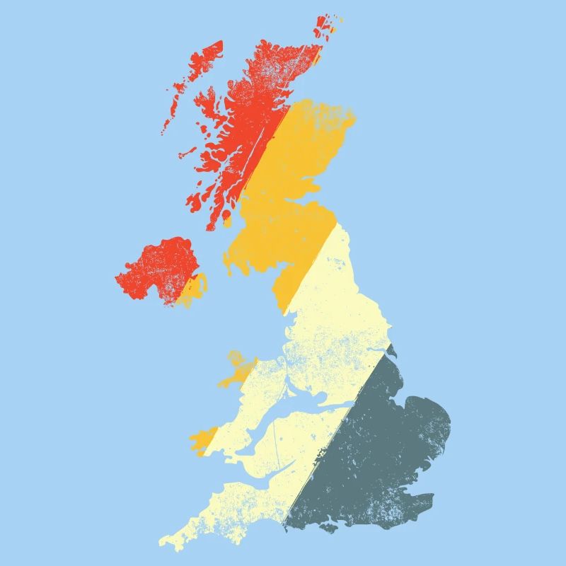 UK Map Prism Gradient